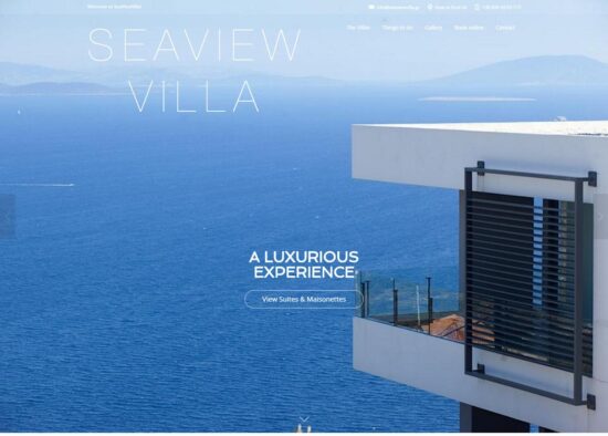sea view villa
