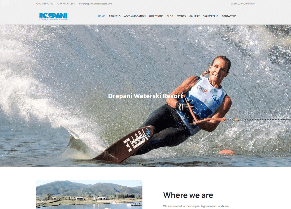 drepaniwaterskiresort.com