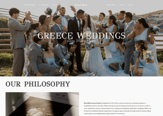 royalblueluxuryevents.com
